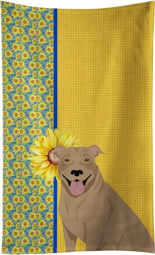Vista 28 de Caroline's Treasures WDK5313KTWL - Toalla de cocina con diseño de girasoles de verano, color negro y tostado, Airedale Terrier, toalla de mano