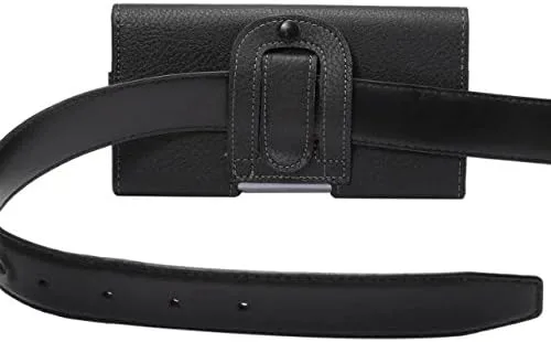 Vista 6 de Funda de piel sintética para teléfono celular con clip para cinturón para iPhone SE, 11 Pro, 12 Mini, 13 Mini, XS, X, 8, iPhone 16e, 15 Pro, 14, 13