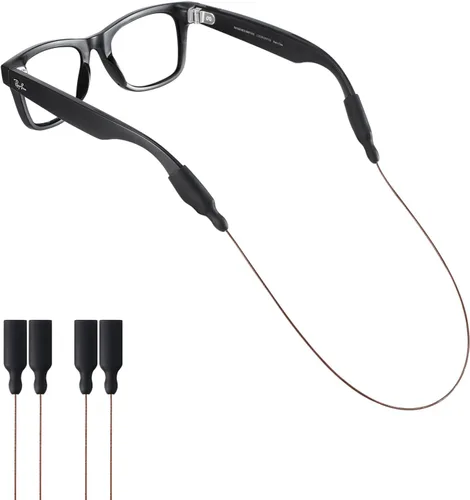 Vista 14 de Correa de lentes de sol para lentes Meta RayBan, patillas gruesas, correas para gafas, cordones para hombres, mujeres y niños, soportes para gafas