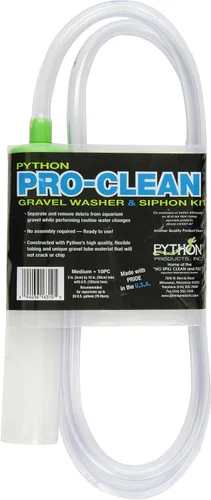 Vista 2 de Python Pro Clean - Kit de sifón y limpiador de grava para acuarios, M (para tanques de hasta 20 galones)