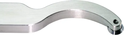 Vista 5 de Herramienta de torneado de madera de cuello de cisne hueco de tamaño medio, torno de madera, herramienta de cincel doblado con punta de inserción