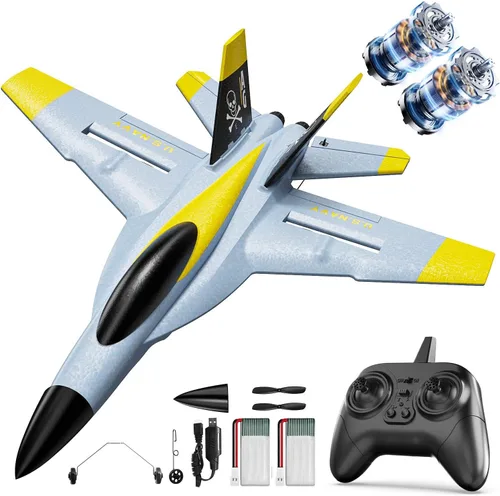 Vista 7 de DEERC F16 Thunderbirds RC Plane,3CH Remote Control Airplane Fighter Toys