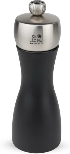 Vista 4 de Peugeot Fidji - Juego de molinillo de sal y pimienta negro mate de 6 pulgadas