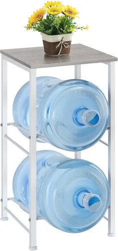 Vista 8 de LIANTRAL Organizador de Botellas de Agua de 5 Galones con Estante de Almacenamiento, Soporte para Jarra de Agua, Estante para Jarra de Agua, Soporte