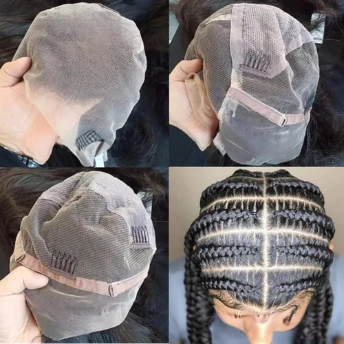 Vista 9 de Pelucas de cabello humano con encaje completo, ondulado, HD, transparente, hecho a mano, peluca de encaje entera hecha a mano, previamente