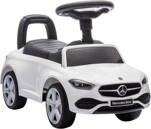 Vista 13 de Qaba Mercedes-Benz Clase C - Auto de paseo para niños de 18 a 36 meses Rojo