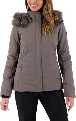 Vista 4 de Obermeyer Chaqueta Tuscany Elite para mujer color gris adecuado talla 4