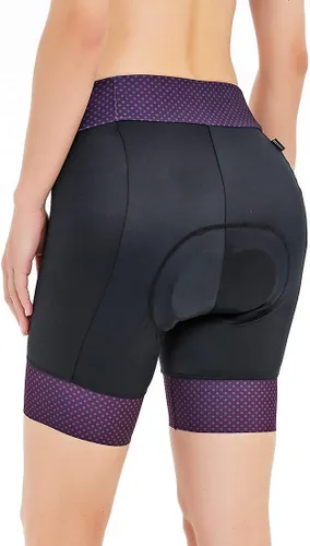 Vista 6 de CATENA Pantalones cortos de bicicleta para mujer con acolchado 3D, para bicicleta de carretera, multicolor