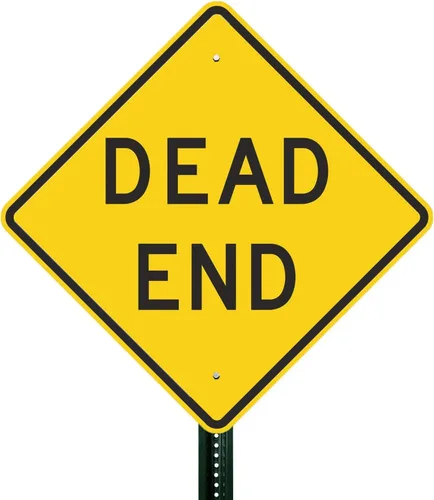 Vista 3 de SmartSign - Cartel compatible con MUTCD "Dead End" 24 x 24 pulgadas, aluminio reflectante de grado de ingeniero 3M