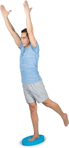 Vista 7 de OPTP Entrenador de estabilidad: almohadillas de equilibrio de espuma grandes para terapia física, fitness, pilates, yoga y danza, almohadilla
