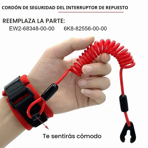 Vista 2 de Interruptor de parada de emergencia para motor de barco de repuesto para Yamaha Jet Ski WaveRunner WaveVenture WaveRaider WaveJammer WaveBlaster