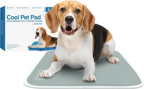 Vista 12 de The Green Pet Shop Cool Pet Pad – Extra pequeña, azul – Auto-refrigerante, alfombrilla activada por presión para perros y gatos de 0 a 8 libras