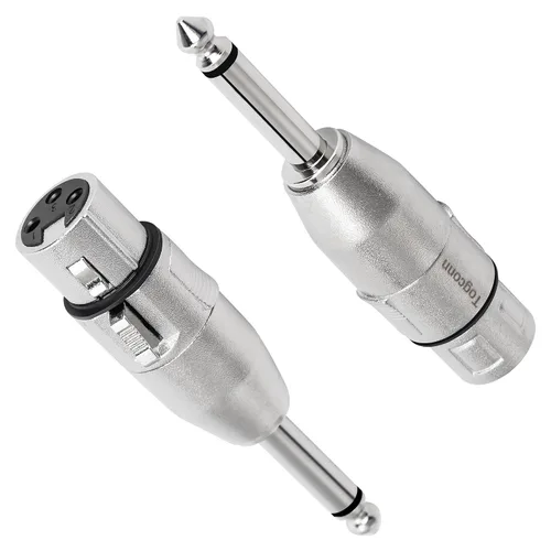 Vista 17 de Adaptador TRS Hembra de 1/4" a XLR Paquete de 2 - Conector TRS de 6.35mm 1/4" a XLR