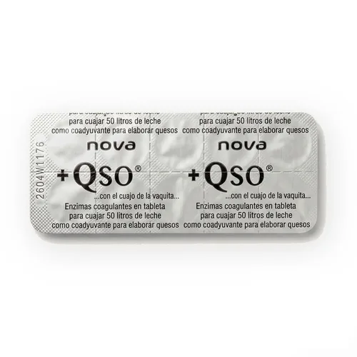 Vista 2 de +QSO Comprimidos de cuajo vegetal, tira de 10