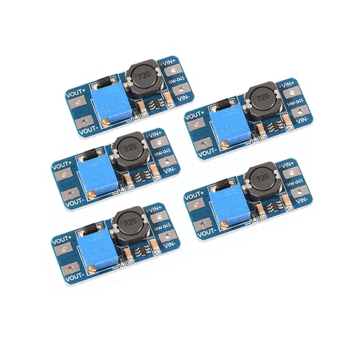 Vista 8 de Dorhea MT3608 - Convertidor de potencia elevador DC-DC - Módulo de 2 A, placa reguladora de voltaje ajustable - Voltaje de salida de 2-24 V a 5 V-28