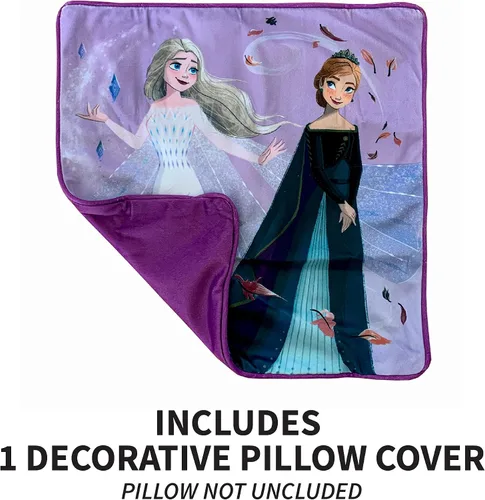 Vista 5 de Franco Funda de almohada decorativa suave para niños, 15 x 15 pulgadas, Frozen 2 de Disney