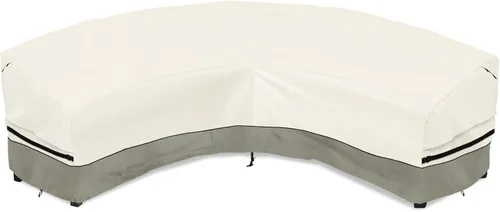 Vista 25 de okcool Funda modular para exteriores, fundas para muebles de patio en forma de L para muebles seccionales de 6 plazas, 85 pulgadas de largo x 32