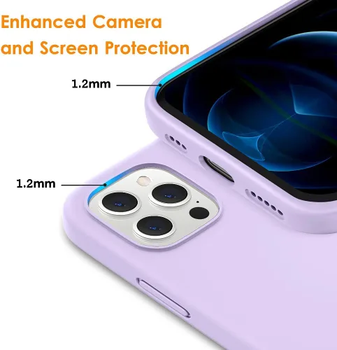 Vista 4 de DTTO Funda compatible con iPhone 12/12 Pro, a prueba de golpes, de silicona [serie Romance] [protección mejorada de cámara y pantalla] con cojín
