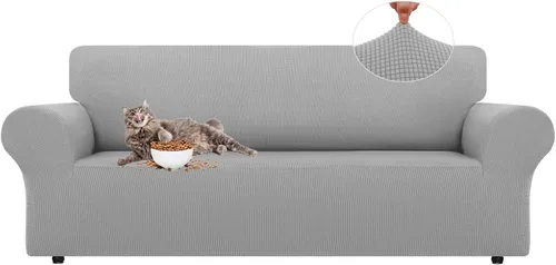 Vista 66 de LURKA Fundas elásticas para silla y sofá de 1 pieza, Fundas para sofá con protector elástico en la parte inferior para niños y perros