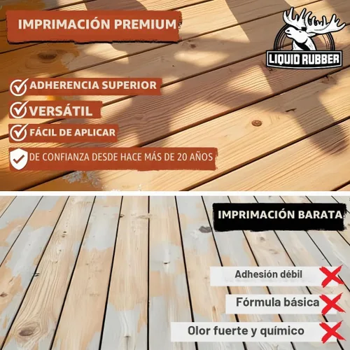 Vista 3 de Liquid Rubber Multipurpose Primer for Concrete, Wood, Metal, 1 Gallon
