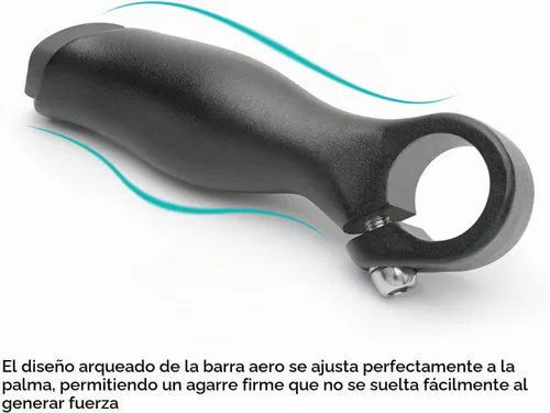 Vista 6 de TOPCABIN 2 unids manillar extremo apretones para manillar 0.787-0.906 in carretera bicicleta MTB aleación de aluminio