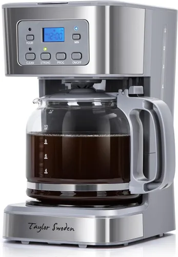 Vista 10 de Taylor Swoden Cafetera programable para 12 tazas, negro y acero inoxidable