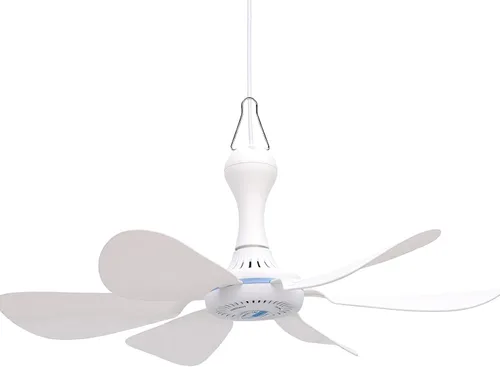 Vista 2 de Solar Ceiling Fan, 16.54in 6 Blades 36dB
