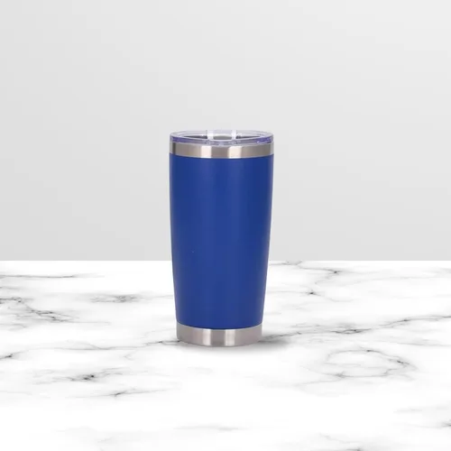 Vista 8 de Vaso de 20 onzas de acero inoxidable de doble pared al vacío, vaso de viaje, taza de café térmica con tapa (negro)