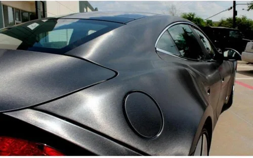 Vista 7 de Rollo de Envoltorio para Coche 3M 2080 Negro Metálico Cepillado BR212 (Muestra 3 x 5 pulgadas) Envoltorio de Vinilo Automotriz para Coches