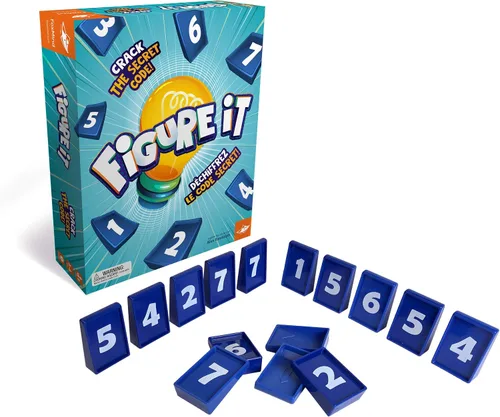 Vista 2 de FoxMind Games: Figure It, Code Cracking Logic Deduction Juego para familiares y amigos de Alex Randolph, fácil de aprender, rápido de jugar, juego