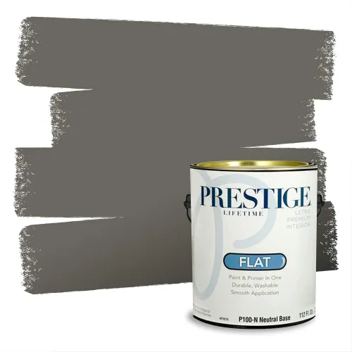Vista 119 de Prestige Paints - Pintura exterior e imprimación en uno, 1 galón, plano, compatibilidad comparable con el color menta «Whipped Mint» de Behr