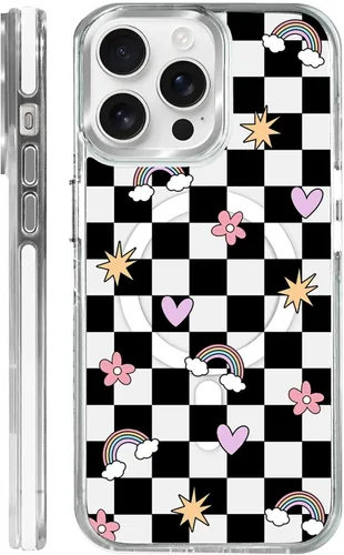 Vista 8 de Funda para iPhone 13/14 [compatible con Magsafe], funda magnética transparente de silicona a prueba de golpes con patrón de versículos de la Biblia