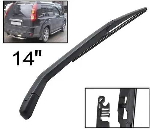 Vista 2 de TWSIT Rear Window Wiper Blade Arm Set Kit For Nissan For X-Trail T31 2007 2008 2009 2010 2011 2012 Windshield Tailgate Window
