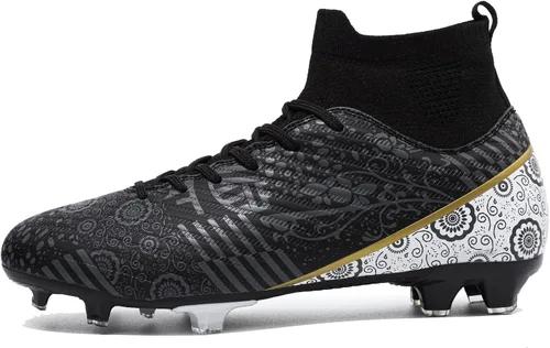 Vista 2 de HaloTeam Men's Soccer Shoes Firm Ground Soccer Cleats Adults Athletic OutdoorIndoor Professional Futsal Football Training Sneakers