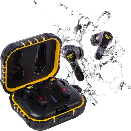 Vista 7 de CAT Auriculares Bluetooth con cancelación de ruido – Auriculares inalámbricos resistentes para trabajo, auriculares de trabajo Bluetooth, a prueba
