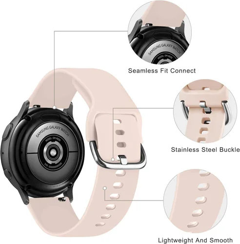 Vista 40 de Vanjua Bandas para Amazfit Active 2 / Bip 3 / 3 Pro Band mujeres hombres, Bip U Pro / Bip / Lite / S / S lite / U, correa de repuesto de silicona