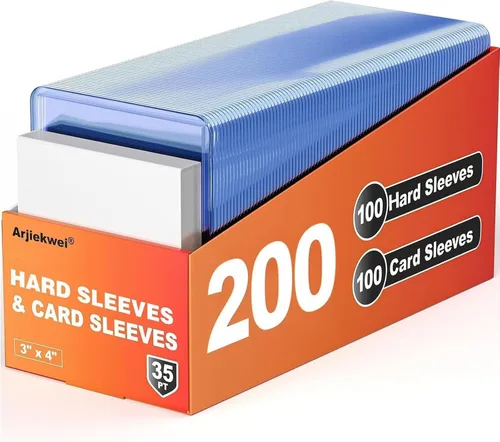Vista 10 de Arjiekwei - 400 fundas para tarjetas de plástico duro, 3 x 4 pulgadas, 35PT