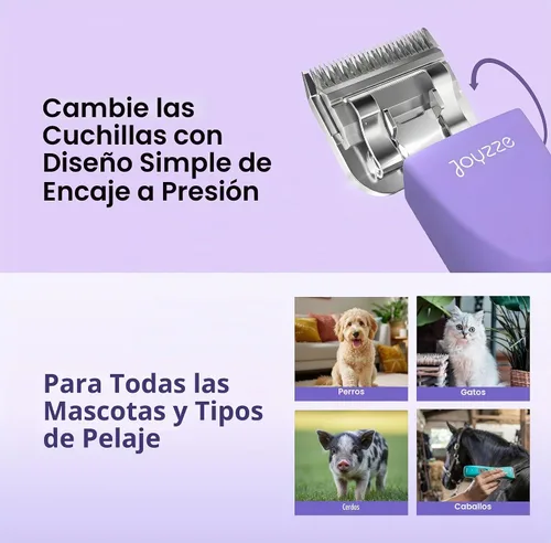 Vista 7 de Falcon 2 velocidades, cortapelos inalámbricos para perros, aseo Unidad de hoja desmontable de bajo ruido y alta potencia construida para días