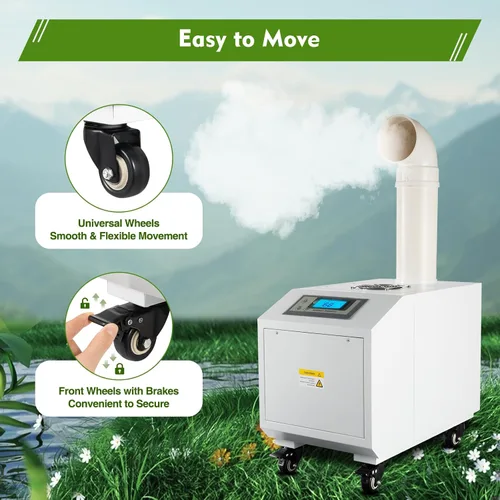 Vista 8 de Humidificador ultrasónico humidificador agrícola industrial, humidificador para plantas 6.6 lbs/h gran volumen 30-60㎡ Humidificador comercial