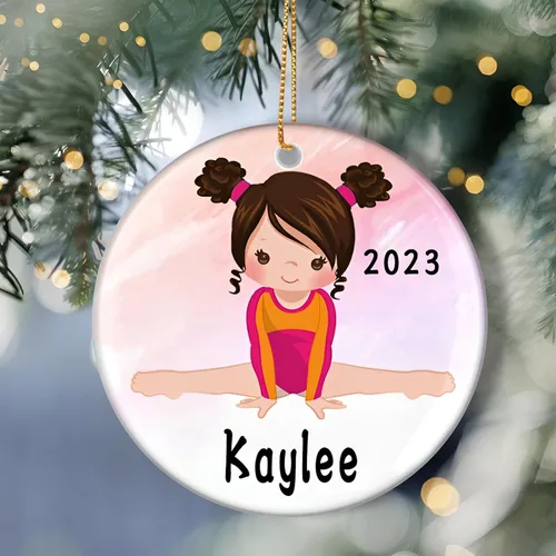 Vista 10 de Adorno de baile de bailarina personalizado, regalo de ballet de Navidad para niña, regalo de Navidad para bailarina