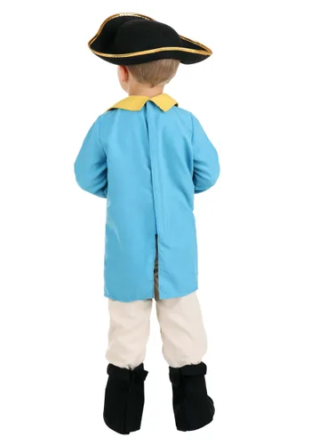 Vista 2 de Disfraz de Capitán Colonial para Niños Pequeños Multicolor