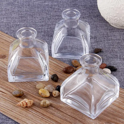 Vista 7 de Botella difusora de aceite fregranced de vidrio transparente vacía para el hogar, 5.1 fl oz/5 onzas, difusor recargable, tarro de fregrance