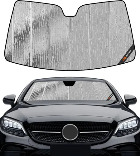Vista 21 de Pigenius Parasol de parabrisas para Mercedes-Benz Clase C Convertible/Coupé 2017-2023 - Salvaguardia Gris