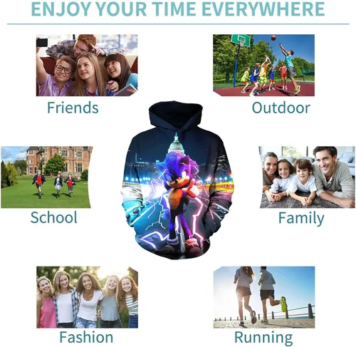 Vista 5 de Kids Hoodie Youth 3d Print Pullover Hooded Sweatshirts For Boys Girls