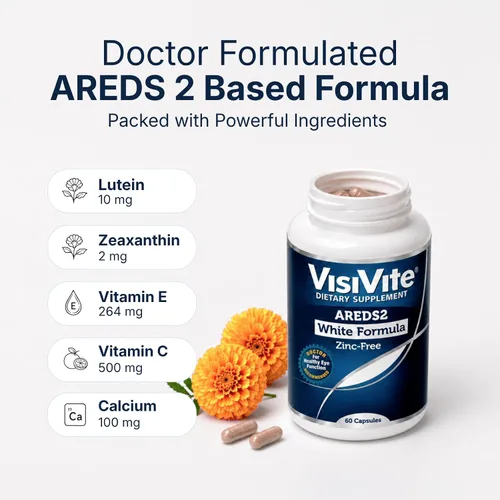 Vista 2 de VisiVite - Vitaminas para ojos AREDS 2 formuladas por médicos, sin zinc