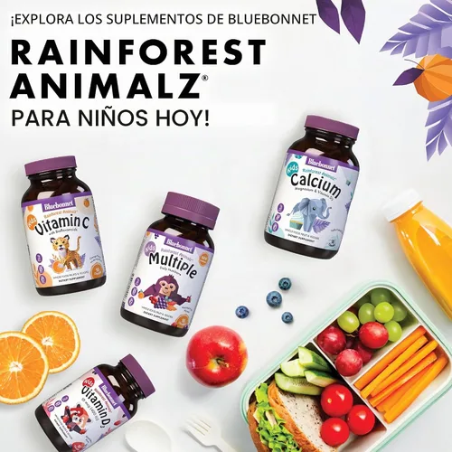 Vista 7 de Bluebonnet Nutrition Rainforest Animalz - Tabletas masticables de vitamina C con forma de animal, 250 mg de vitamina C, sin soja, sin gluten
