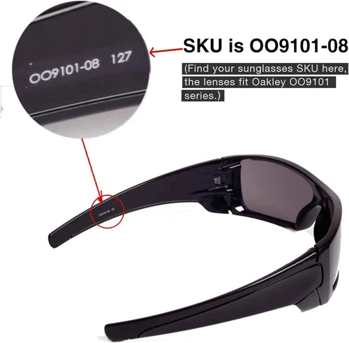 Vista 6 de Walleva - Lentes de repuesto para gafas de sol Oakley Batwolf, 20 opciones disponibles
