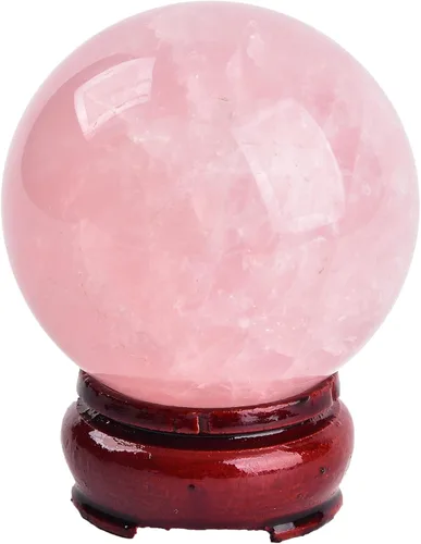 Vista 45 de JIC Gem Piedra Natural de Jaspe Africano Cristal de Curación Esfera Adivinación Bola de Piedra Preciosa, Feng Shui Reiki Aura Decoración