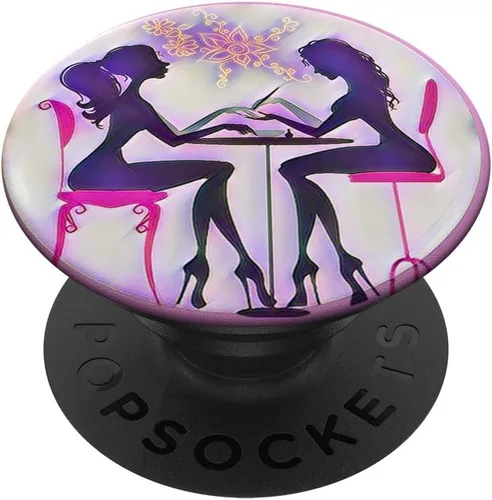 Vista 6 de Manicura Nail Tech Esmalte de uñas Maquillaje PopSockets MagSafe PopGrip para iPhone