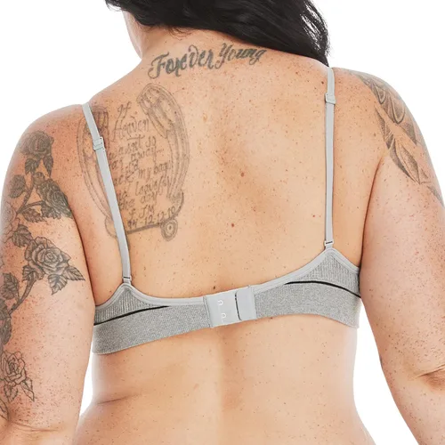 Vista 3 de Hanes Womens Originals Seamless Triangle Rib Bralette, Ribbed Wirefree Bra, ComfortFlex Fit